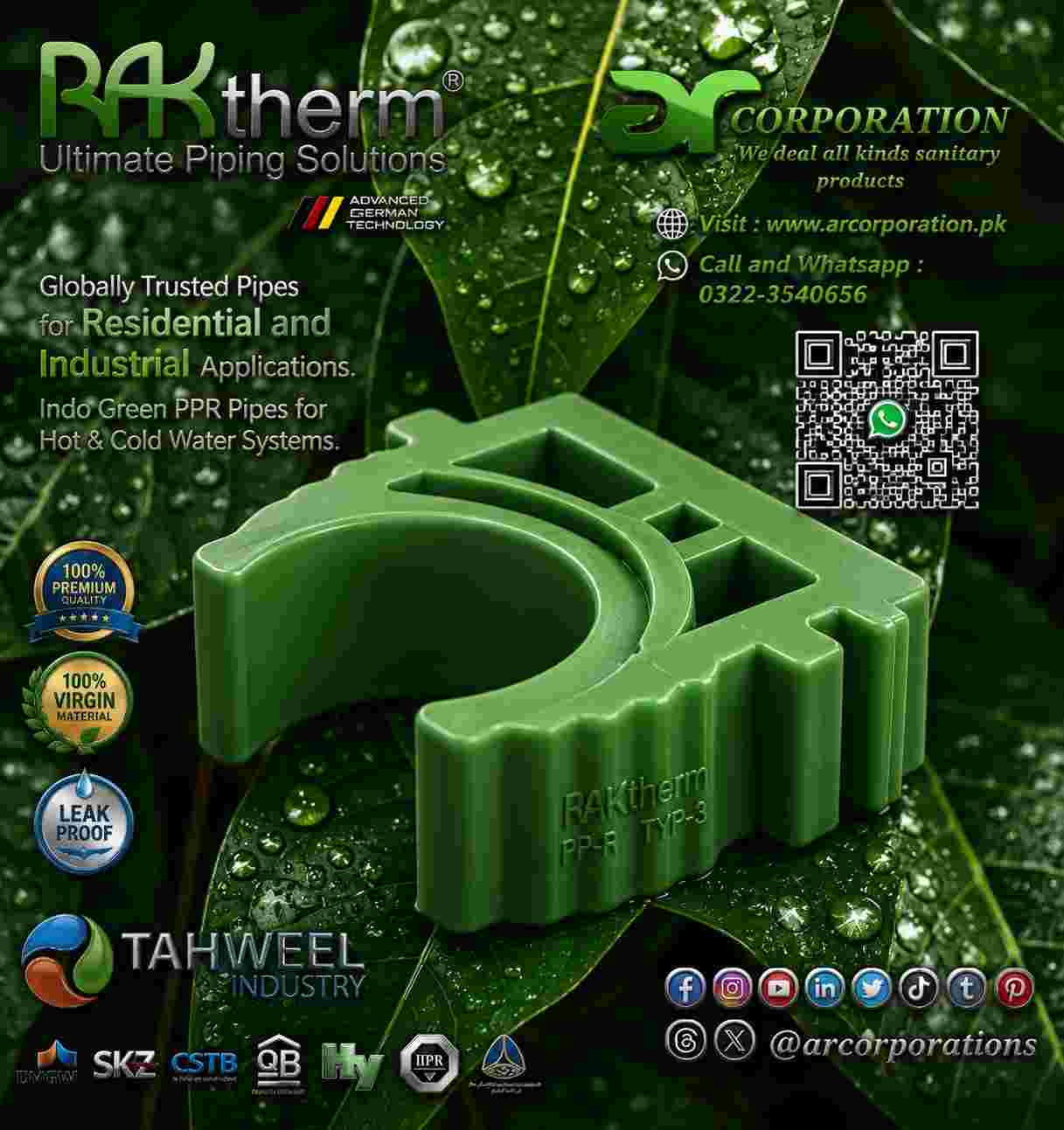bracket-clips-raktherm-pprc-20mm-25mm-32mm-40mm
