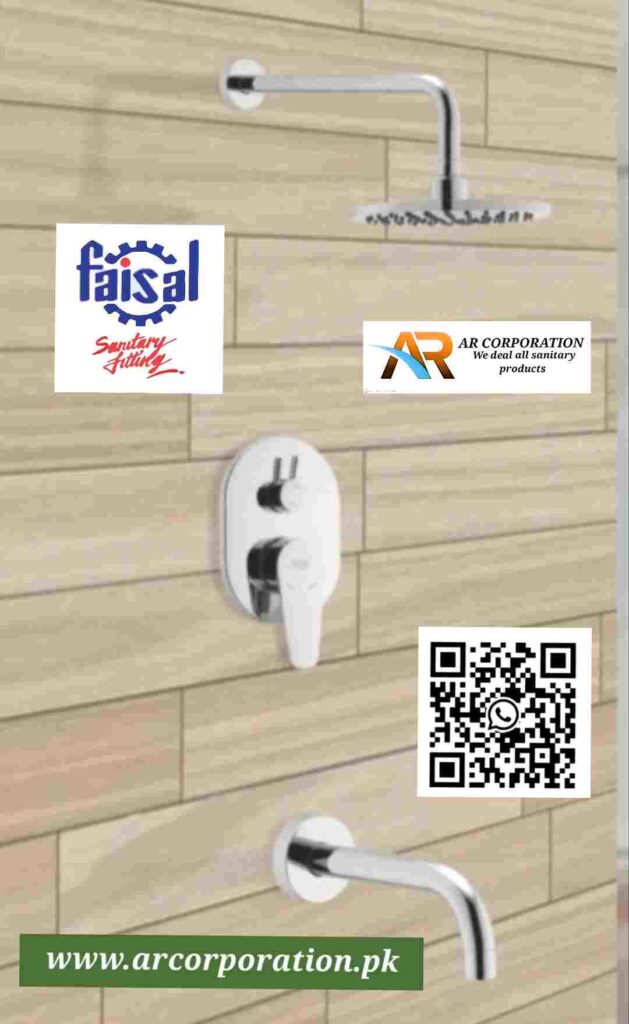 concealed Bath Set Oval plate Faisal Sanitary