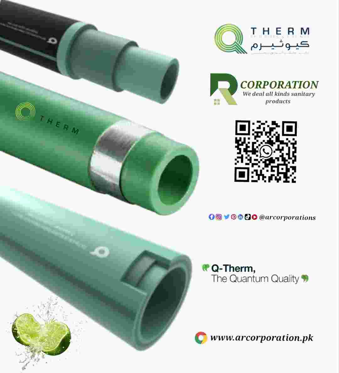 ppr-pipe-3-layers-fiber-aluminum-stabi-q-therm-imported-90mm-110mm-63mm-75mm-25mm-32mm-40mm-50mm